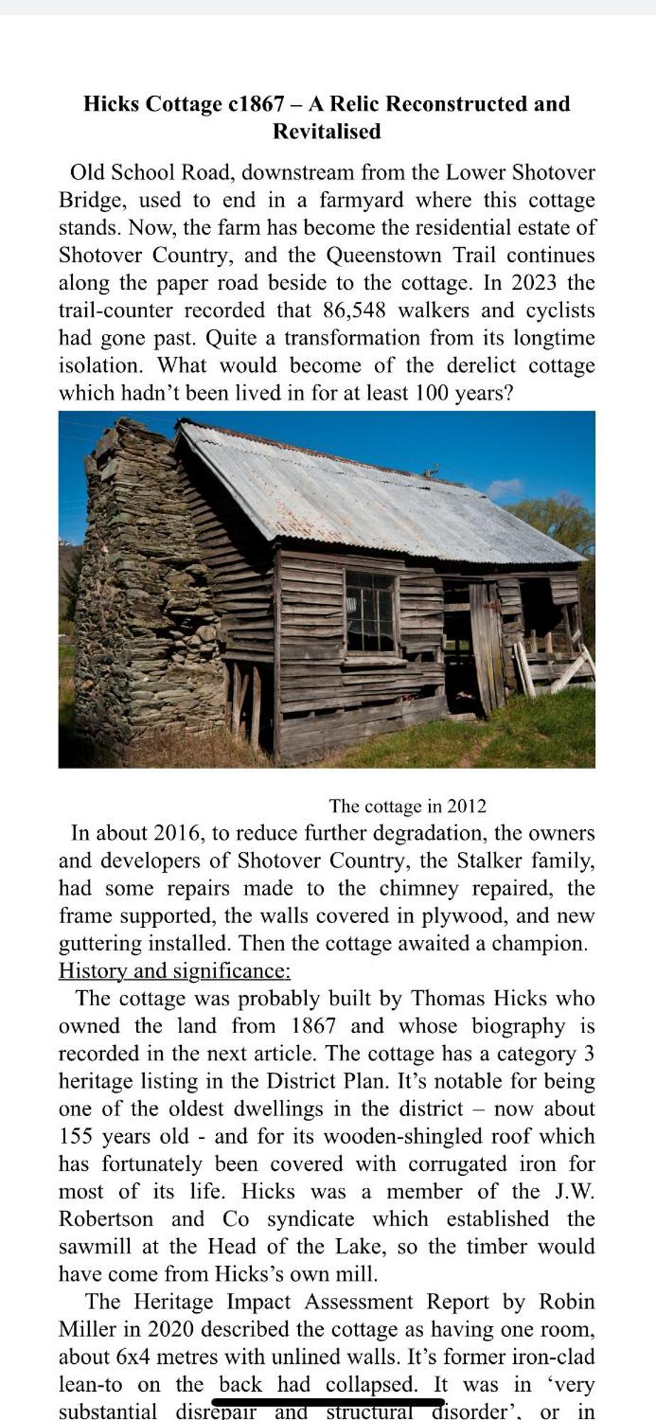 Hicks Cottage Distretto di Distretto di Queenstown Esterno foto